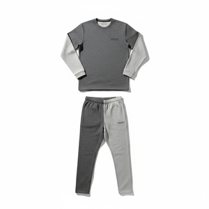 Conjunto Deportivo de Compresión para Hombre, de Secado Rápido, Transpirable, con Leggings de Manga Larga, para Gimnasio, Fitness, Running, 2 Piezas - Product Image 1