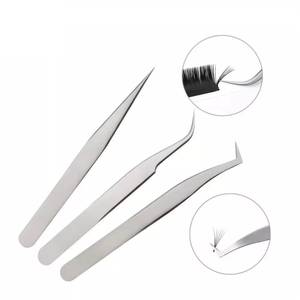 Ensemble de pinces à cils dentelées en acier inoxydable de haute qualité Morje Surgical, pointe lisse de précision, étui rose inclus - Product Image 2