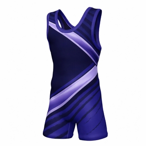 Singlet de Lucha Libre al por Mayor, Nuevo Diseño Personalizado, Sublimado, Ropa de Lucha Libre de Spandex para Hombre - Product Image 6