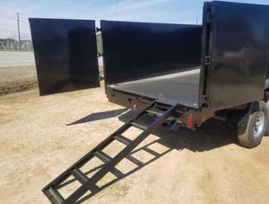 Remolques Down 2 Earth Trailers 7x14 de 2026, recién fabricados, con lados altos de 48 pulgadas, remolque basculante de perfil bajo y rampas disponibles a bajo precio. - Product Image 6