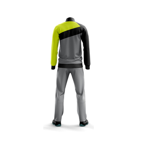 Nouvel ensemble de sportswear décontracté d'hiver pour homme, respirant, uni, de conception personnalisée, avec sweat à capuche zippé et pantalon de survêtement doux et luxueux - Product Image 2