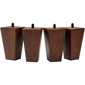 Vintage Style Solid Wood Furniture Legs for Sofa Dresser Ottoman Feet Replacement Wooden Support Legs for Classic Design - Product Image 1