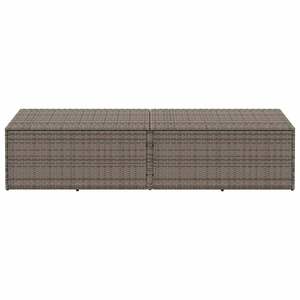 Caja de Almacenamiento para Jardín, Gris, de Mimbre Sintético (PE), Acero con Recubrimiento en Polvo, Impermeable, Rectangular, de Una Sola Capa, Tipo Vertical - Product Image 4