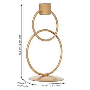 Premium Decorative Rings <b>Candlestick</b> <b>Holder</b> for Home Dining Table Decor - Product Image 3
