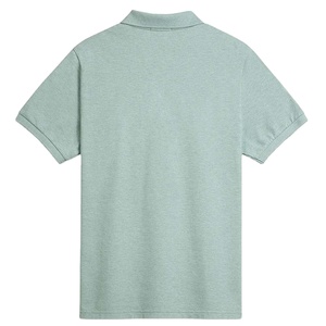 เสื้อถักผ้าฝ้ายผู้ชายขายดี ปักโลโก้ตามสั่ง ลายเรียบ แขนสั้น สวมใส่สบาย แห้งเร็ว ระบายอากาศได้ดี - Product Image 3
