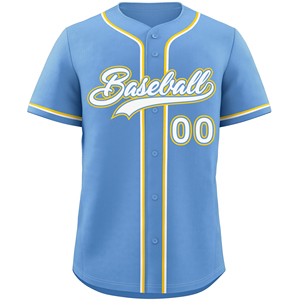 Camiseta de Béisbol/Sóftbol Personalizada al por Mayor, con Botones, Transpirable, de Secado Rápido, Unisex, para Adultos, 100% Poliéster, Manga Corta - Product Image 3