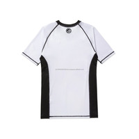 2024 Vente Chaude Couleur Gradient BJJ Rash guards MMA Haute Qualité Conception Personnalisée rash guards Comprimé En Gros Rash guards