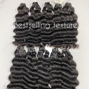 Gran oferta Flexi/Pixie/Pissy Curl alta calidad doble dibujado trama de cabello humano Fumi Hair Remy extensiones de cabello para mujeres negras - Product Image 3