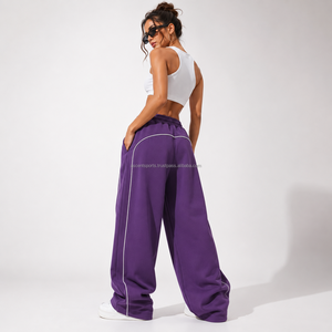 Pantalones Deportivos Extra Grandes para Mujer, de Felpa Gruesa, Algodón French Terry, 480 GSM, Personalizables, Estilo Athleisure, Cómodos y Modernos - Product Image 2