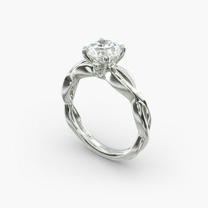 Premium 925 Sterling <b>Silver</b> Round Brilliant Cut Moissanite Engagement <b>Ring</b> Classic <b>Solitaire</b> Fine Jewelry Wedding Anniversary - Product Image 5