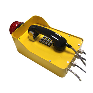 Téléphone d'urgence IP66 en acier métallique, étanche pour l'extérieur, avec sirène lumineuse et clavier en alliage de zinc - Product Image 6