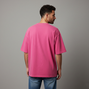 เสื้อยืดผู้ชายผ้าฝ้าย/ใยไผ่ทอแบบลำลองสำหรับฤดูร้อน ทรงหลวม แขนสั้น สไตล์ฮิปฮอป พิมพ์ลายตามสั่ง ระบายอากาศได้ดี - Product Image 5