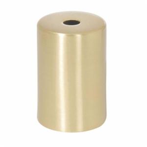 2-1/2 INCH Tall Antique Brass Lamp <b>Socket</b> Cup Center Hole Slips 1/8IP E-26 Lamp Base 3-Year Warranty AC - Product Image 3