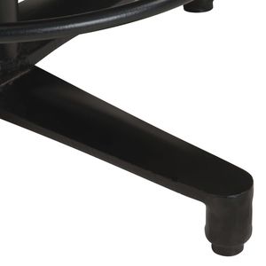 Ensemble de 2 tabourets de bar en cuir véritable marron et noir, en fer thermolaqué - Product Image 6