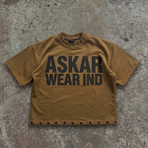 เสื้อยืดครอปแขนสั้นพิมพ์ลายขายส่ง ทรงโอเวอร์ไซส์ สวมใส่สบาย ระบายอากาศได้ดี ผลิตจากผ้าฝ้ายออร์แกนิคที่ยั่งยืน แฟชั่นแนวสตรีท - Product Image 1