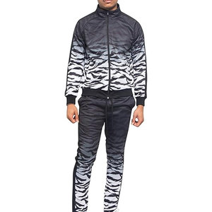 Ensemble de survêtement léger 100 % coton délavé imprimé grande taille pour homme – Tenue de jogging streetwear hiver à séchage rapide et respirante - Product Image 1