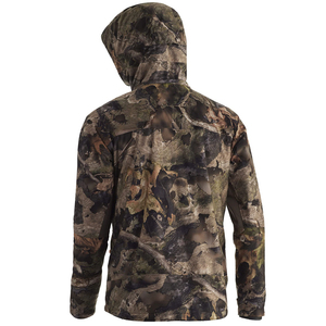 Men's <b>Waterproof</b> Soft Shell Solid Breathable Hooded Hunting <b>Jacket</b> <b>Long</b> Sleeve Thick Fleece Lining Zipper Closure Safari Style - Product Image 6