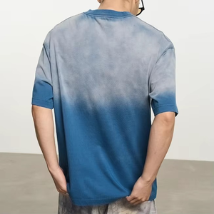 Camisetas Lisas de Algodón 100% Sólido, Estilo Oversize, de Alto Gramaje, Lavado Ácido, Desgastadas, para Hombre, Venta al por Mayor - Product Image 4