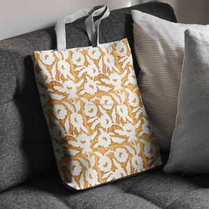Sacs fourre-tout personnalisés avec deux anses et motifs floraux magnifiques, sacs à main décontractés pour femmes, sacs légers pour vêtements - Product Image 1