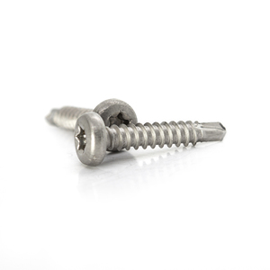 Vis autoperceuses PDC Modèle 7.1 à tête cylindrique en acier inoxydable (304/316/410) à filetage standard, à empreinte cruciforme, finition naturelle - Product Image 6