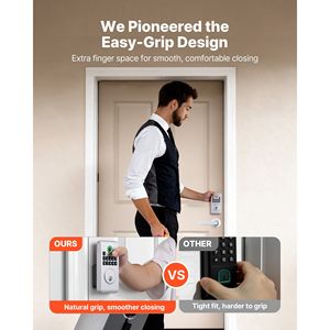 Serratura Intelligente per Porta con Impronta Digitale, Design Ergonomico e Controllo tramite App Tuya - Product Image 4