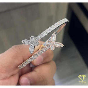 สร้อยข้อมือเทนนิสประดับเพชรโมอิสซาไนต์แบบฮิปฮอป Trisha Jewels เงินแท้ 925 ชุบทองคำสีกุหลาบ สำหรับทุกเพศ เครื่องประดับหรูหรา ได้รับการรับรองจาก IGI - Product Image 6