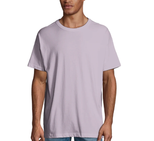 Camiseta de Manga Corta para Hombre, Cuello Redondo, Color Liso, Corte Regular, Informal, Tejido de Punto, 100% Algodón - Product Image 1