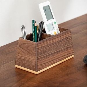 Premium Quality Compact Wooden Pen Holder With Smooth Design Customized <b>Desk</b> Organizer for Office Home <b>Study</b> by Tradebyd - Product Image 1