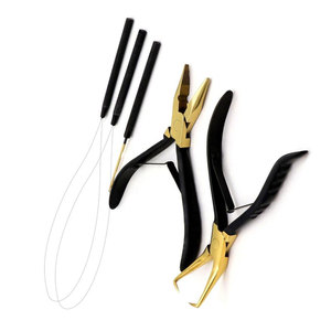 Kit d'outils professionnel pour extensions capillaires de qualité supérieure – Ensemble d'application de micro-anneaux avec pince durable, aiguille à boucle et crochet de tirage - Product Image 3