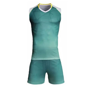 Custom Volleyball Jersey And Shorts Oem Odm High Quality Stretch Fabric Sportswear Manufacturer - Product Image 2