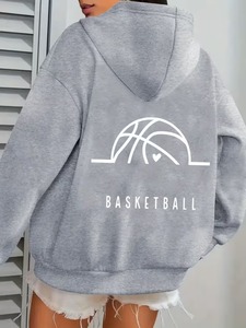 Sweat-shirts oversize pour femmes à épaules tombantes, style minimaliste, hoodies unis - Product Image 6