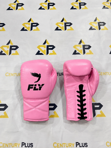 Latest Model Fly Premium Quality Lace <b>up</b> Competition Boxing Gloves for Sale High Quality Genuine Cowhide Leather Muay Thai Glove - Product Image 1