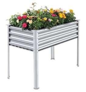 Vietnam Raised Garden Bed Planter <b>Box</b> Vegetables Flowers Herb Large Heavy <b>Metal</b> Planter <b>Box</b> Steel Kit with <b>Metal</b> Stake to Fix - Product Image 4