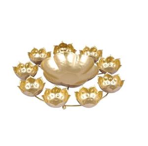 Bol Urli en métal à motifs floraux, artisanat, décorations de table pour l'intérieur et l'extérieur, idéal pour les hôtels et les restaurants - Product Image 5