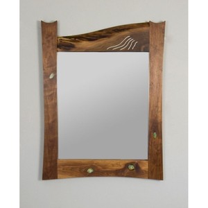 High Standard Quality Modern Wooden Wall <b>Mirror</b> With Abstract Frame Design For Home Decor - Product Image 2