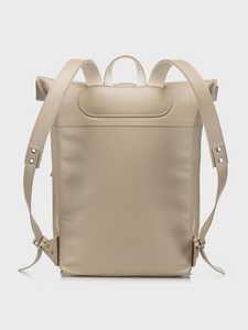 Elite Genuine Leather <b>Roll</b> Top <b>Backpack</b> Luxury Full Grain Cowhide Leather Bag For Men Business Travel Use LRTB-0130 - Product Image 2