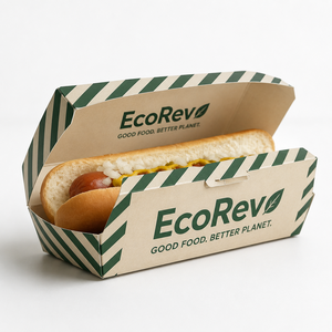Hot Selling Manufacturer Custom Printing Disposable Take Away Eco Friendly Biodegradable Paperboard UV Coated Korean <b>Corn</b> Box - Product Image 3