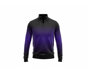 Performance Sublimation Quarter Zip Jacket Manufacturer <b>Men</b> Women Youth Sportswear Quick Dry Team <b>Pullover</b> - Product Image 3