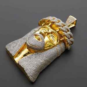 Colgante de Jesús con Incrustaciones de Diamantes – Corona de Espinas, Collar Religioso de Hip Hop - Product Image 3