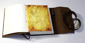 Cuaderno de Negocios Exclusivo de Cuero de Búfalo de Lujo Promocional con 3 Solapas de Cierre, Protección Resistente y Estilo Bohemio, Ideal para Regalo - Product Image 2