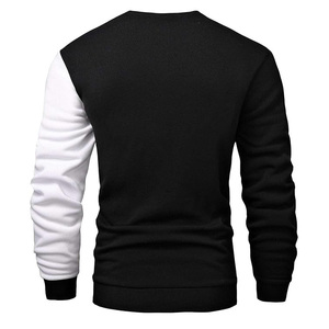 เสื้อสเวตเชิ้ตผู้ชายสีดำขาว คอวี ทรงเข้ารูป สไตล์ลำลอง สำหรับฤดูใบไม้ร่วง ปี 2027 - Product Image 4