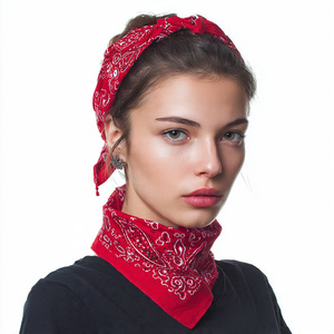 Pañuelo Cuadrado de Algodón 100% para la Cabeza, Estilo Hip Hop, Nueva Moda, Bandana Suave - Product Image 6