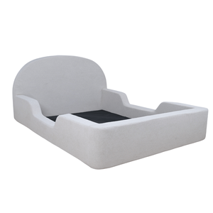 Cama Infantil de Espuma Ecológica Blanca y Acogedora, Tapizada en Terciopelo, Diseño Moderno, Envasada al Vacío para Dormitorio, Mikahome SF 159S - Product Image 3