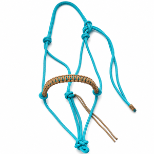 Cabestro de cuerda para caballo con anillas de latón, directo de fábrica, para equitación de sendero, proveedor de artículos ecuestres - Product Image 1
