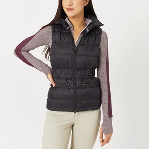 Chaleco Acolchado Ligero para Mujer, con Cierre Frontal Completo, Color Sólido, Ropa de Equitación, Pantalones de Cintura Alta con Rodilleras - Product Image 3