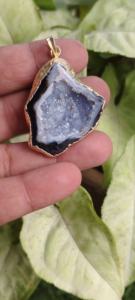 Collares con Colgantes de Cristal de Ágata Negra Druzy de Primera Calidad, los Más Vendidos, Venta al por Mayor, Artesanía de Piedras Semipreciosas Naturales, Regalo, Geoda - Product Image 5