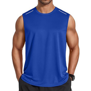 Mens Sleeveless Shirt Quick Dry Workout Tank Top Gym Muscle T Shirts Sport <b>Athletic</b> Tanks Moisture Wicking Fitness Training - Product Image 1