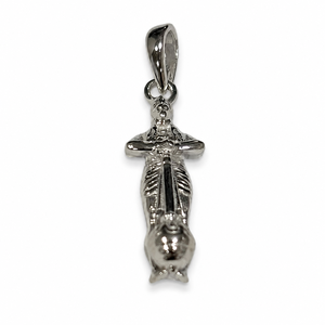 Pendentif sarcophage de momie égyptienne en argent sterling 925 plaqué or 18 carats avec zircon, bijoux gothiques pour femmes, cadeau fait main - Product Image 1