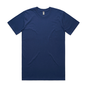 INDEX Men's Light Blue Short Sleeve T-Shirt O-Neck Regular Fit Casual Knitted Cotton Breathable Solid Color Jersey Fabric - Product Image 6