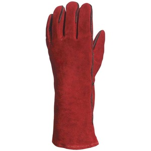 Guantes de Soldadura Personalizados de Venta Caliente, Guantes de Seguridad de Cuero Transpirables, Guantes de Soldadura de Dedo Completo para Uso en Exteriores - Product Image 1